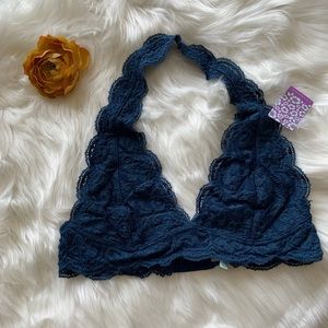 Halter lace bralette bra